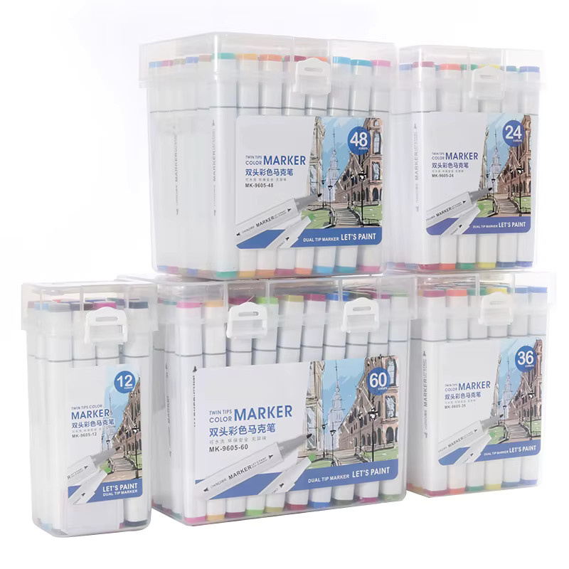 KOBEST Doppel Kopf Malstifte Set mit 60 Farben, Waschbare Kunstmarker für professionelle Malerei in Multicolour - Bild 2