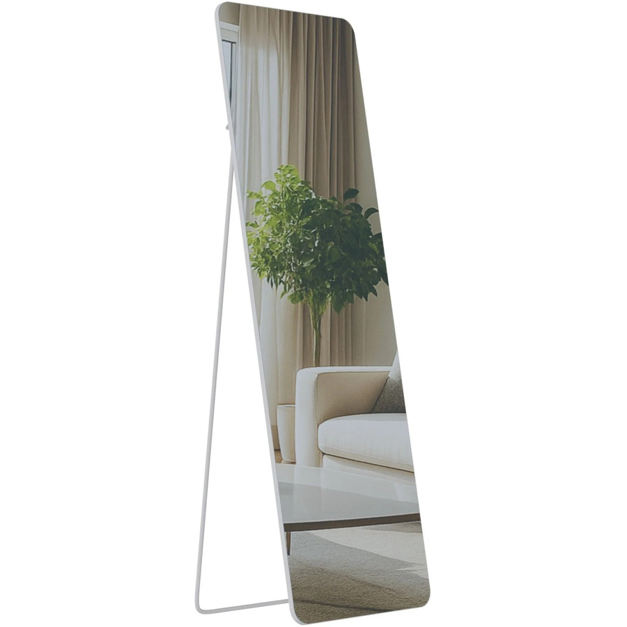 DELUKE Standspiegel MURCIA Ganzkörperspiegel freistehend in Weiß Matt, B: 50 cm, T: 3 cm, H: 160 cm - Bild 2