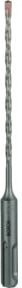 Bosch Hammerbohrer SDS plus-5 mit Carbide-Spitze in Silber, Durchmesser: 4 mm, Länge: 100 mm, Gesamtlänge: 165 mm - Bild 1