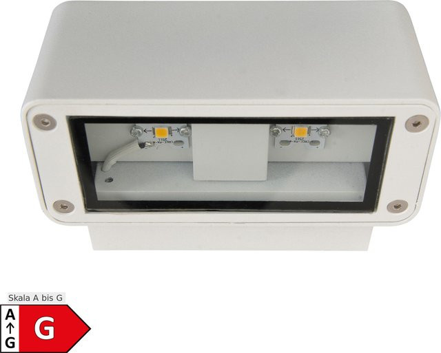 Näve LED Außenwandleuchte in Weiß aus Aluminium mit IP54 Schutzart - Bild 1