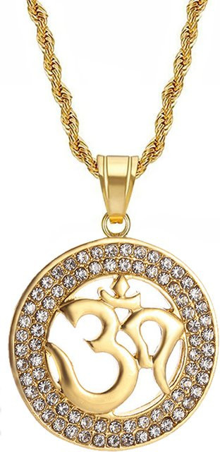 MAGIC ZONE Halskette, Edelstahl, Gold, Zirkonia, Unisex - Bild 1