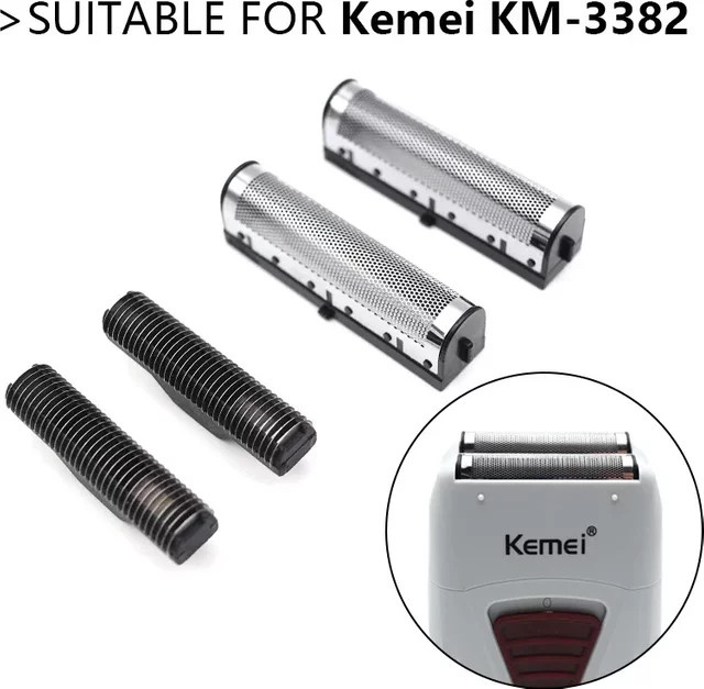 Kemei Ersatzklingen Set, Silber, für Haarschneider KM-3382 - Bild 1