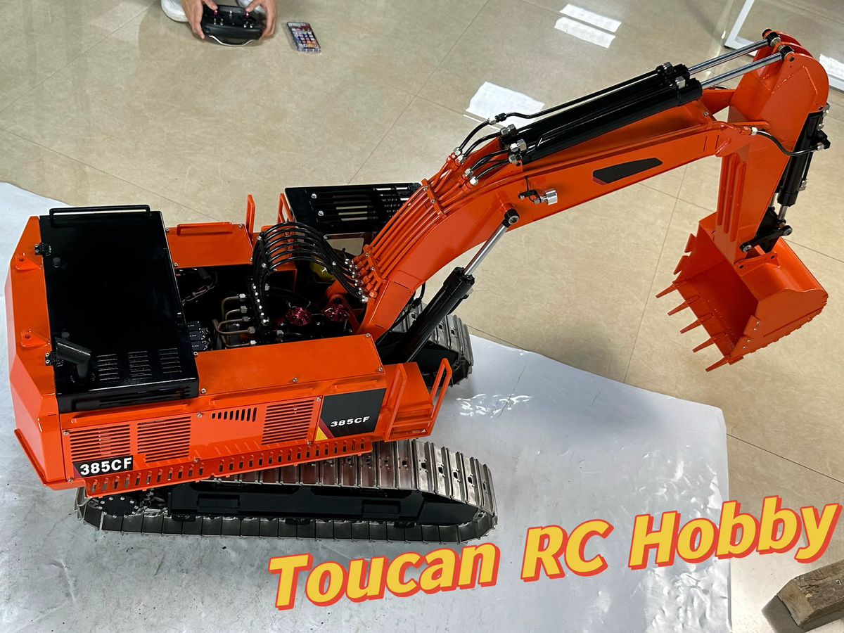 TOUCAN RC HOBBY Ripper 385CF RC Riesenbagger, 1/8, Metall, ferngesteuert, mit Lichtsystem - Bild 3