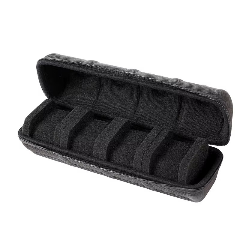 Uhrenbox-Organizer, Uhren-Reiseetui, Schwarz, Unisex - Bild 5