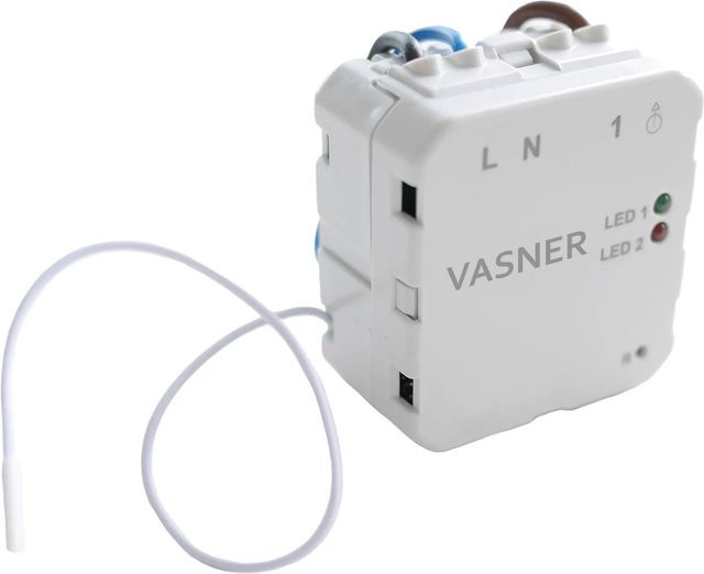 Vasner Unterputz-Empfänger VUP für VFTB Funkthermostat Set für Infrarotheizungen in Weiß - Bild 1