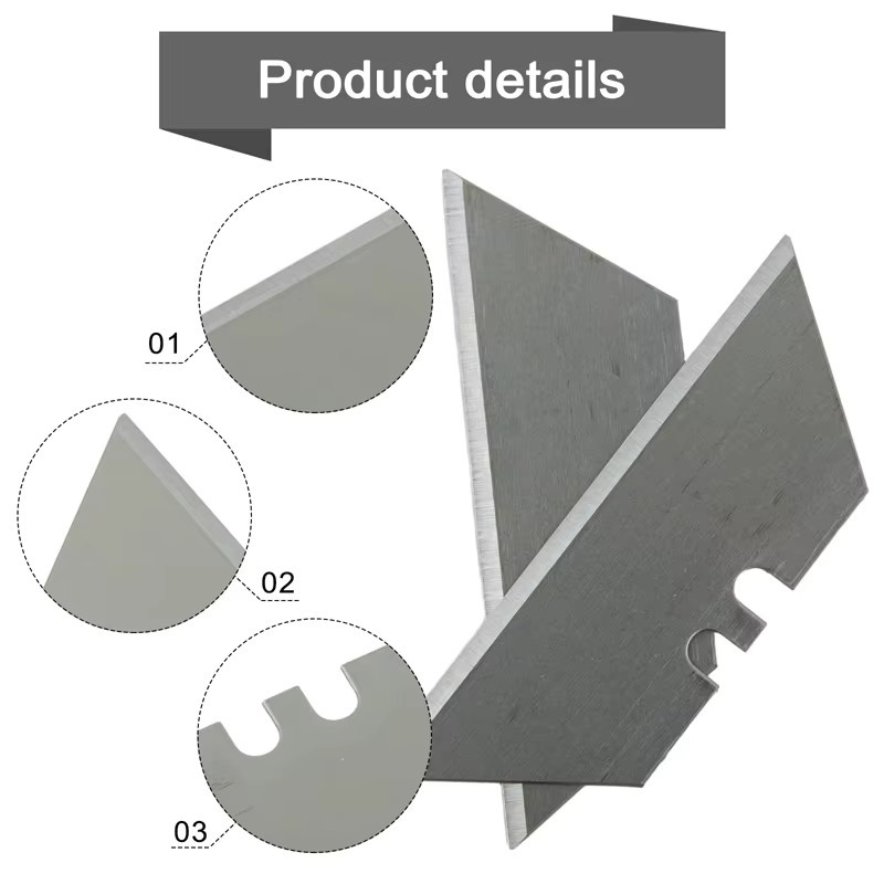20 Stück Trapez Ersatzklingen aus Carbonstahl in Silber für DIY Kunsthandwerk und Cutter Werkzeuge inklusive Aufbewahrungsbox - Bild 4