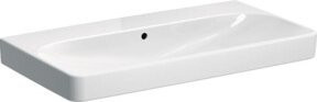 Geberit Waschtisch Smyle Square aus Keramik in Weiß mit Überlauf, Breite: 90 cm, Tiefe: 48 cm - Bild 1