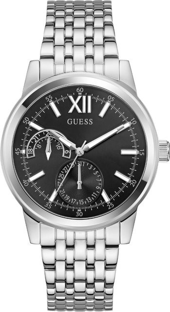 Guess Armbanduhr Emerson, Quarz, Edelstahl, Schwarz, 42 mm, Herren - Bild 1
