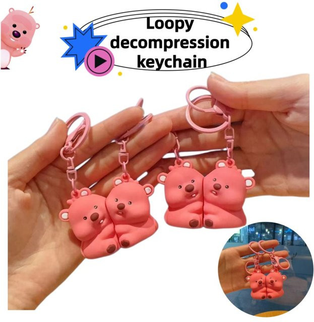Pororo Puppe, Silikon, Rosa / Pink - Bild 1
