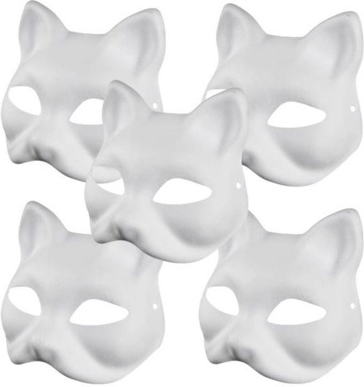 JoyJive DIY Masken Katzengesicht, 5-teiliges Set, Tiere - Bild 1