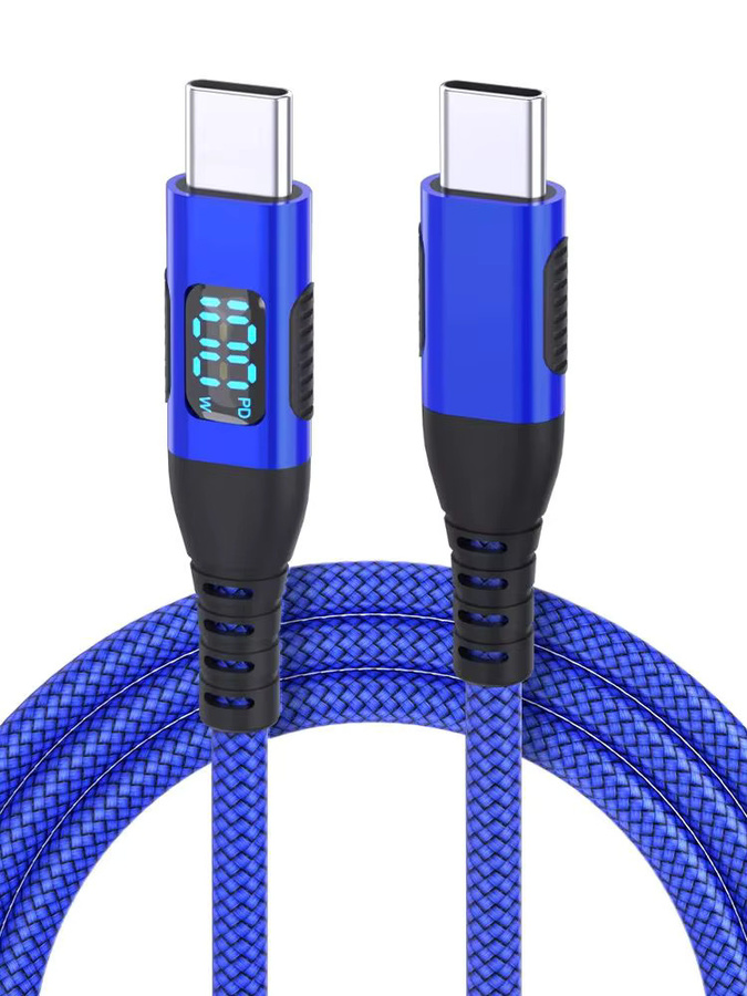LAIHONEN USB-C auf USB-C Schnellladekabel mit 100 W und 5 A, langlebiges Nylon-Datensynchronisationskabel mit 480 Mbit/s für iPhone 16 15 14, iPad und Samsung - Bild 6