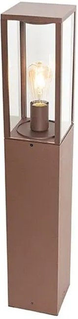 QAZQA Industrielle Stehende Außenlampe Charlois in Rostbraun, IP44, Höhe: 80 cm - Bild 1
