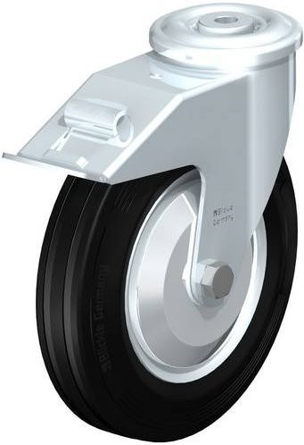 Blickle Lenkrolle LER-VE 200R-FI-FA mit Feststeller, Rad-Durchmesser: 20 cm, Tragfähigkeit: 205 kg - Bild 1