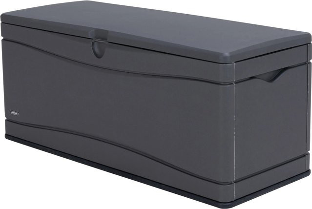 Lifetime Gartenbox aus Polyethylen-Kunststoff in Anthrazit mit Wabentechnik B/T/H: 153 x 61 x 66 cm - Bild 1