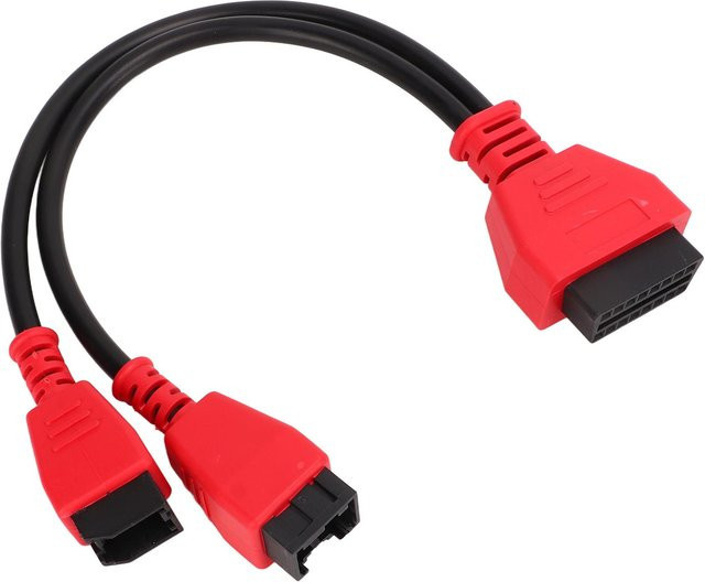 KaiSai 12+8 Pin Diagnoseanschlusskabeladapter MSCHRY128 Ersatz für Chrysler in Rot - Bild 1