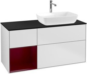 V&B Waschtischunterschrank Finion in Weiß lackiert, B/T/H: 120 x 50,1 x 50,1 cm - Bild 1