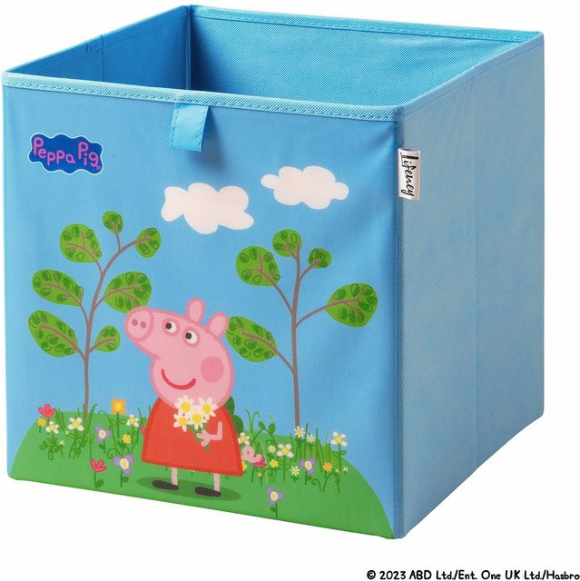 Lifeney Aufbewahrungsbox Peppa Pig Blumenwiese in Blau, B/T/H: 30 x 30 x 30 cm - Bild 1