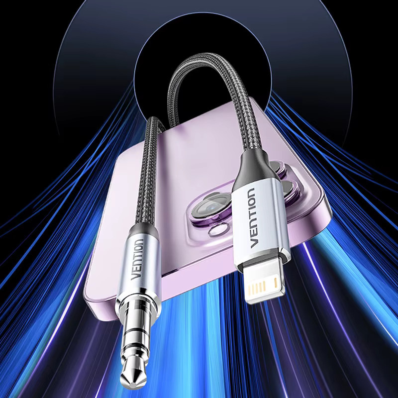 Vention Lightning auf 3,5 mm Klinke DAC Audio Adapter für iPhone und iOS Geräte - Bild 3