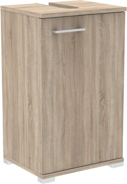 Fackelmann Waschbeckenunterschrank Easy, stehend, Eiche, Braun, Breite: 40 cm, Höhe: 67 cm, Tiefe: 32 cm - Bild 1