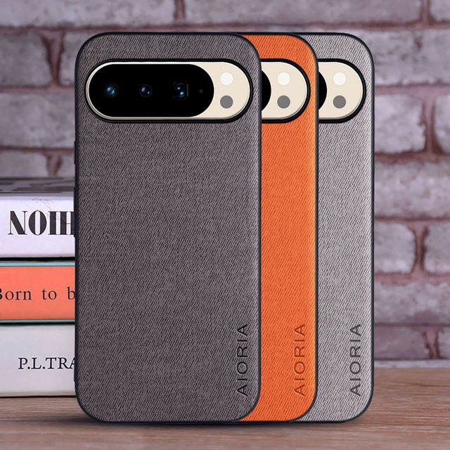 Coqua Textilhülle Leder Master Hard Textile Fashion Cover für Google Pixel 10 und Google Pixel 9 Pro XL in Schwarz - Bild 1