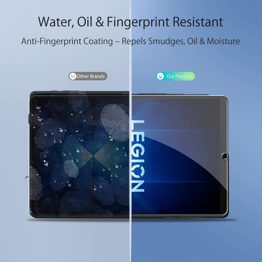 Displayschutzfolie aus gehärtetem Glas für Lenovo Legion Y700 4. Generation 8,8 Zoll, transparent, Anti-Scratch HD Schutzfolie - Bild 3
