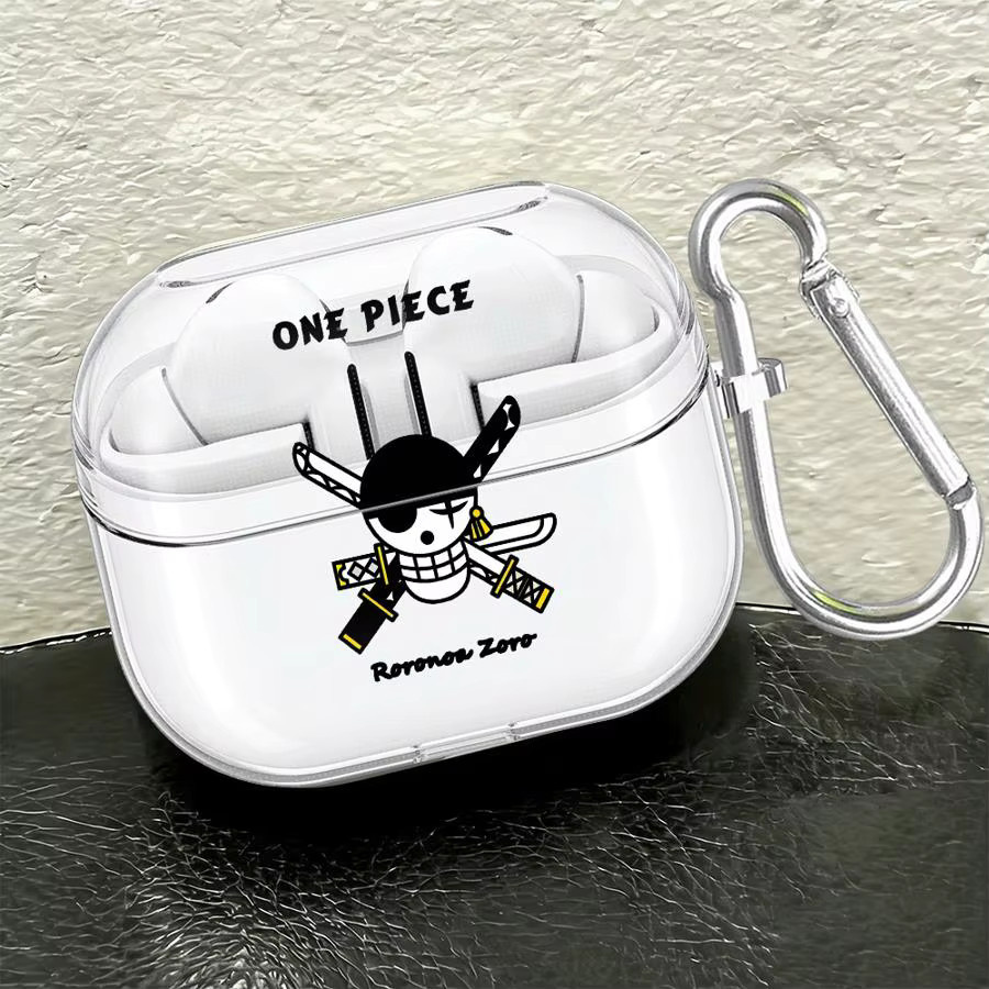 Transparente Schutzhülle für Samsung Galaxy Buds mit Anime One Piece Logo und Haken - Bild 2
