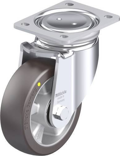 Blickle LUH-ALST 150K-AS Stahlblech-Lenkrolle in Silber, Rad-Durchmesser: 150 mm, Tragfähigkeit: 500 kg - Bild 1
