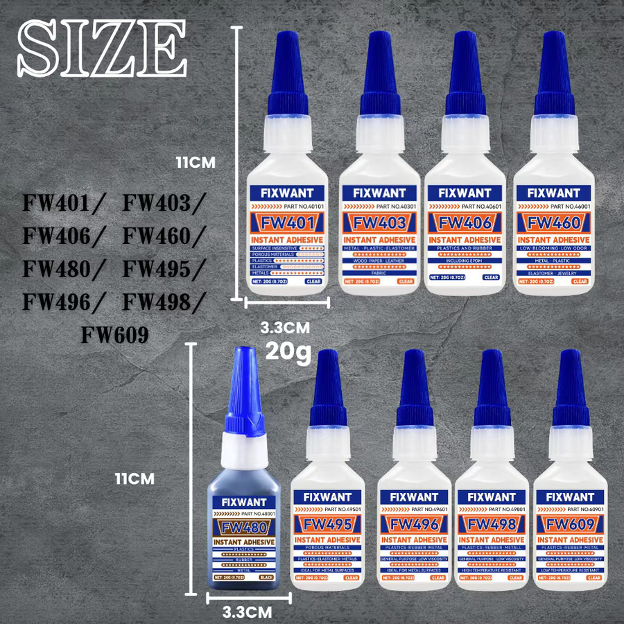FIXWANT Superkleber Cyanacrylat Mehrzweck-Sofortkleber transparent - Bild 2