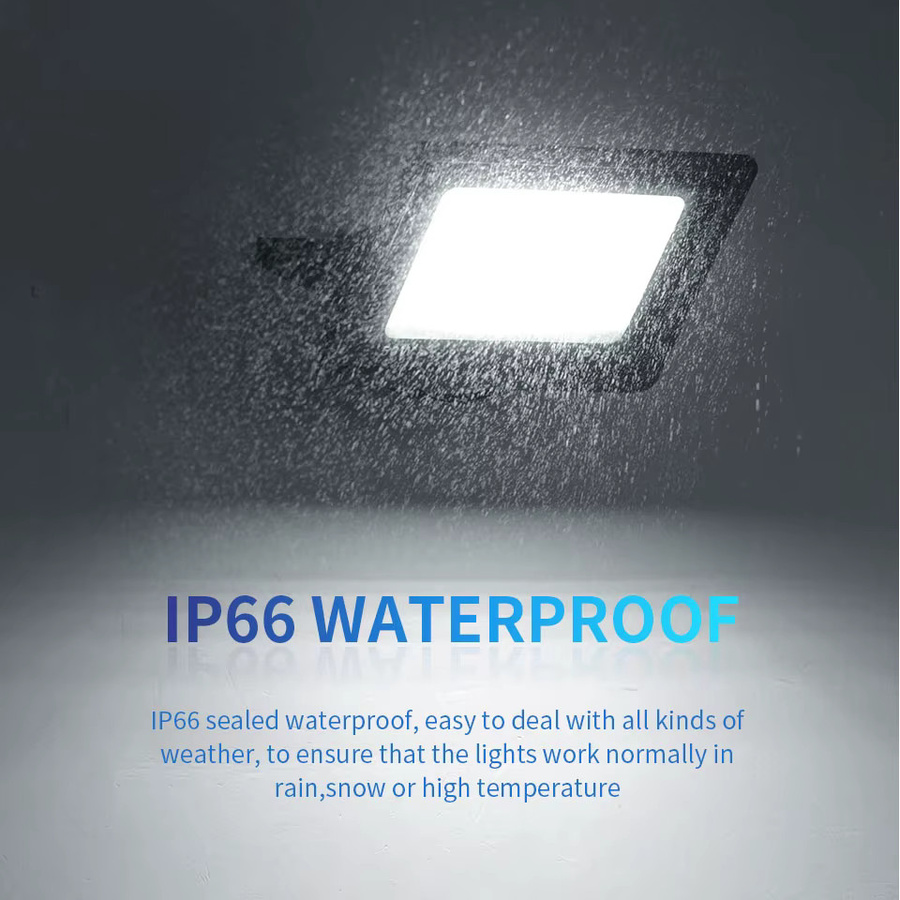 Wasserdichtes LED-Flutlicht IP66 für Garten und Außenbereich, moderner Strahler in Schwarz oder Weiß aus Metall und Kunststoff - Bild 2