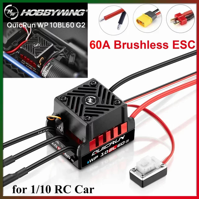 HOBBYWING QuicRun WP 10BL60 60A G2 Brushless ESC, 1:10, wasserdicht - Bild 1
