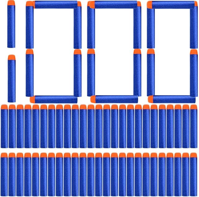 Nerf Zubehör, blaue Schaumstoff Darts, 7,2 cm - Bild 1
