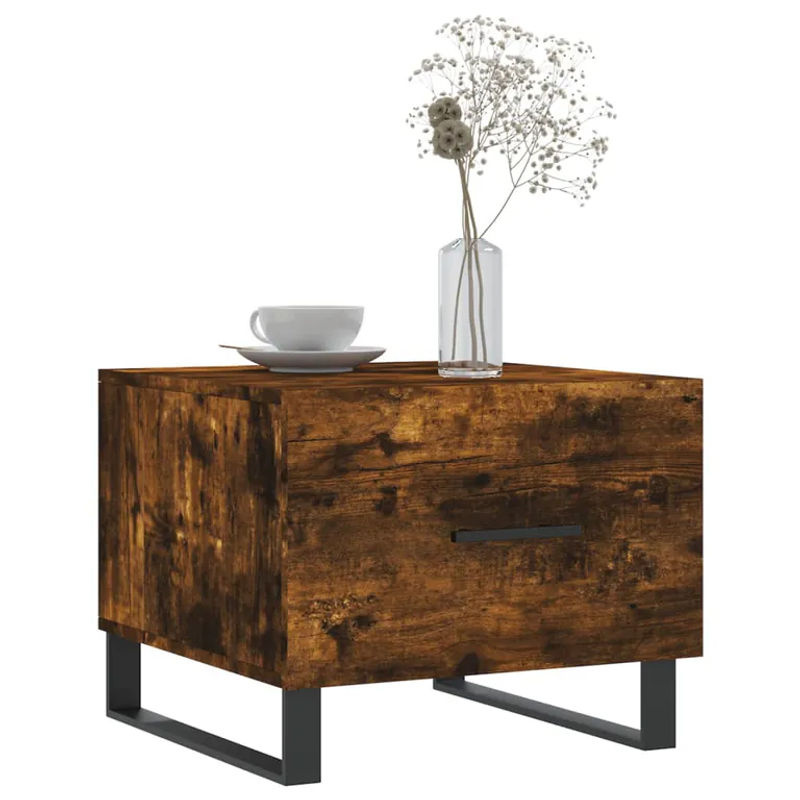vidaxl Couchtisch Set aus 2 Stück im Industrial Design, Farbe Braun, B/T/H: 50 x 50 x 40 cm - Bild 3