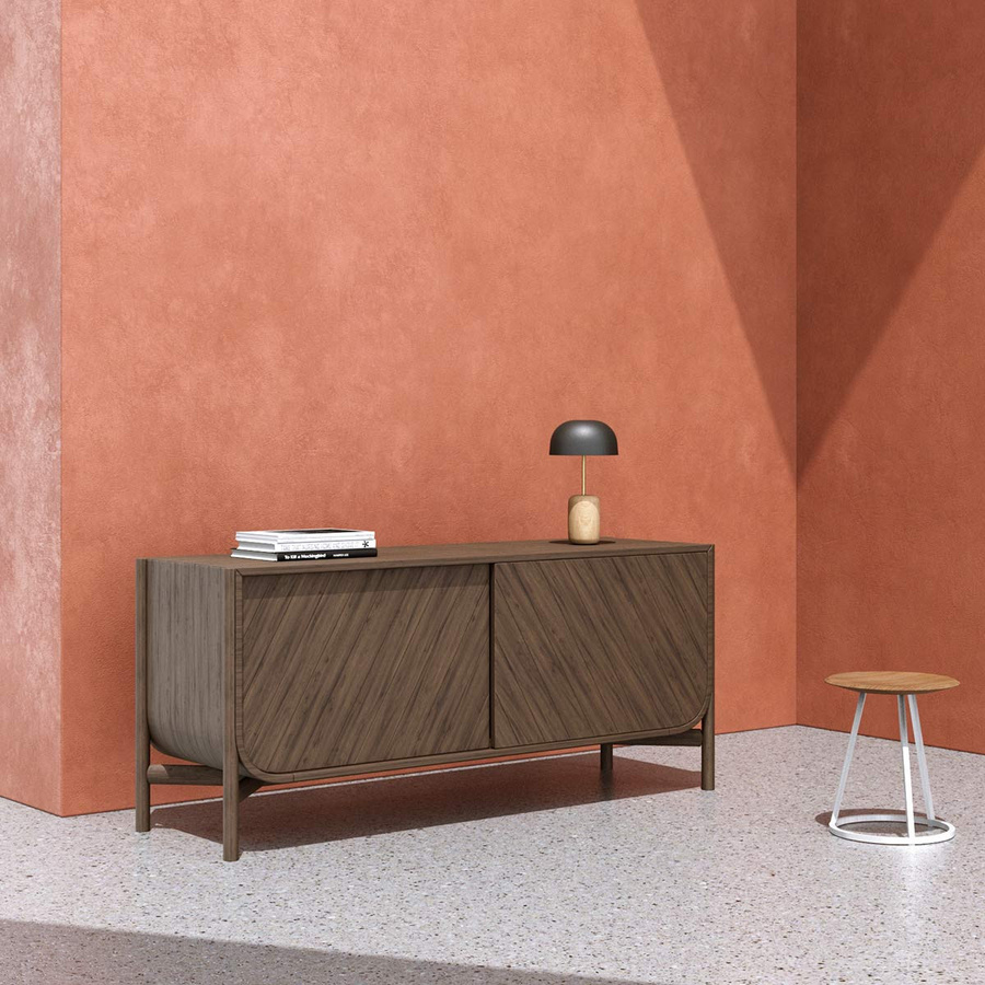 Harto Marius Sideboard 155 in Braun aus Eichenfurnier und MDF - Bild 4