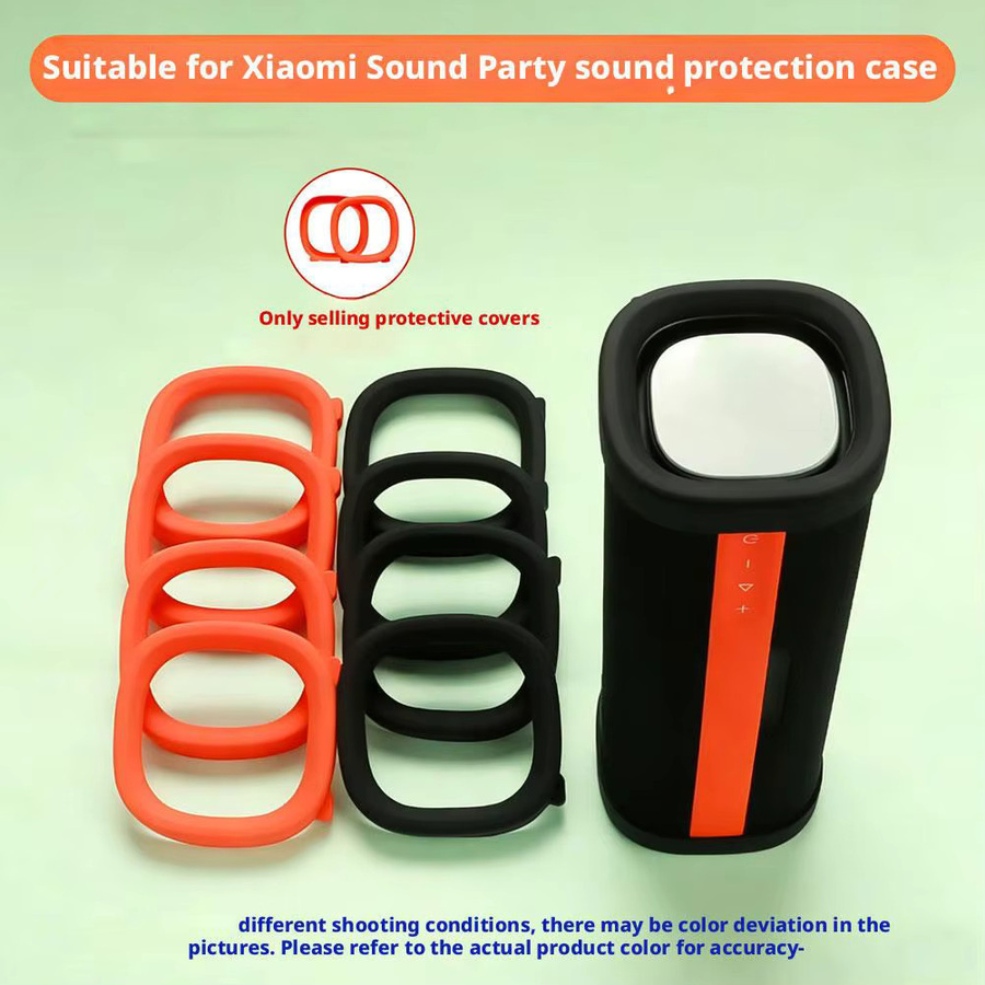 Rutschfeste Silikonhülle für Xiaomi Sound Party Speaker in Orange - Bild 5