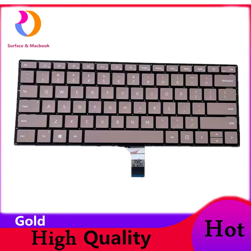 Original-Tastatur für Microsoft Surface Laptop 3, 4 (13 und 15 Zoll) in Schwarz mit US-Layout - Bild 2
