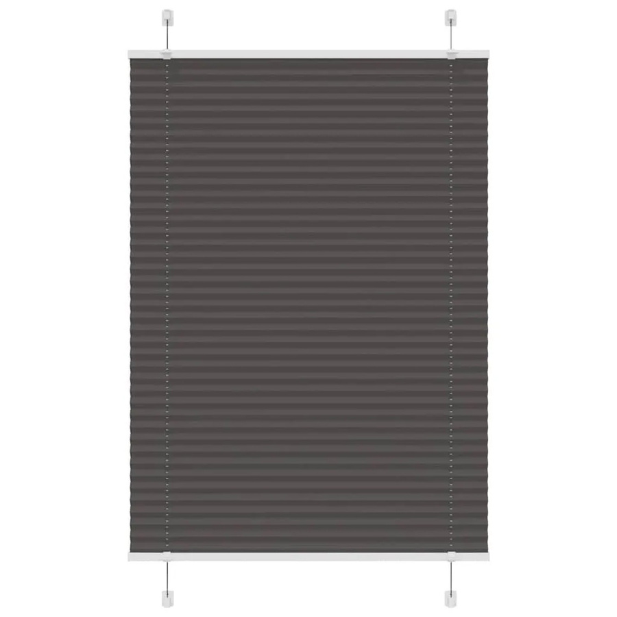 vidaXL Plissee Schwarz aus Polyester, semi-transparent, B: 85 cm, H: 100 cm - Bild 2