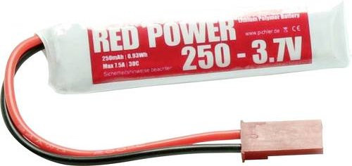 Red Power LiPo Akku 3,7 V 250 mAh mit JST Stecker im Softcase - Bild 1