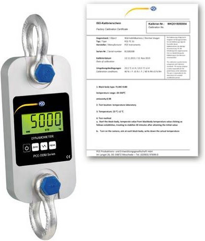 PCE Instruments PCE-DDM 5WI-ICA Kranwaage in Silber mit einem Wägebereich von bis zu 5000 kg und einer Ablesbarkeit von 2000 g - Bild 1