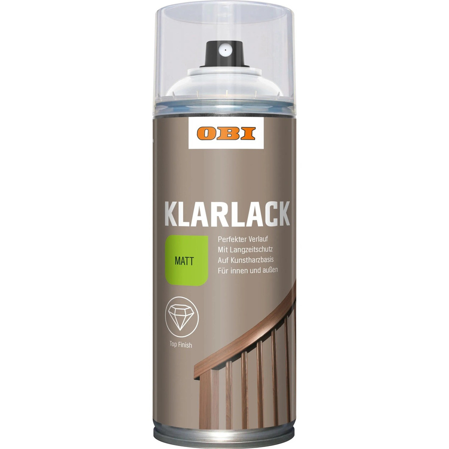 OBI Klarlack Spray Transparent Matt für Holz aus Synthetikharz, 400 ml - Bild 2