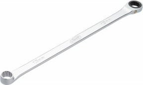 Vigour Ratschen-Ringschlüssel V7031-13 extra lang, SW 13 mm, Silber - Bild 1