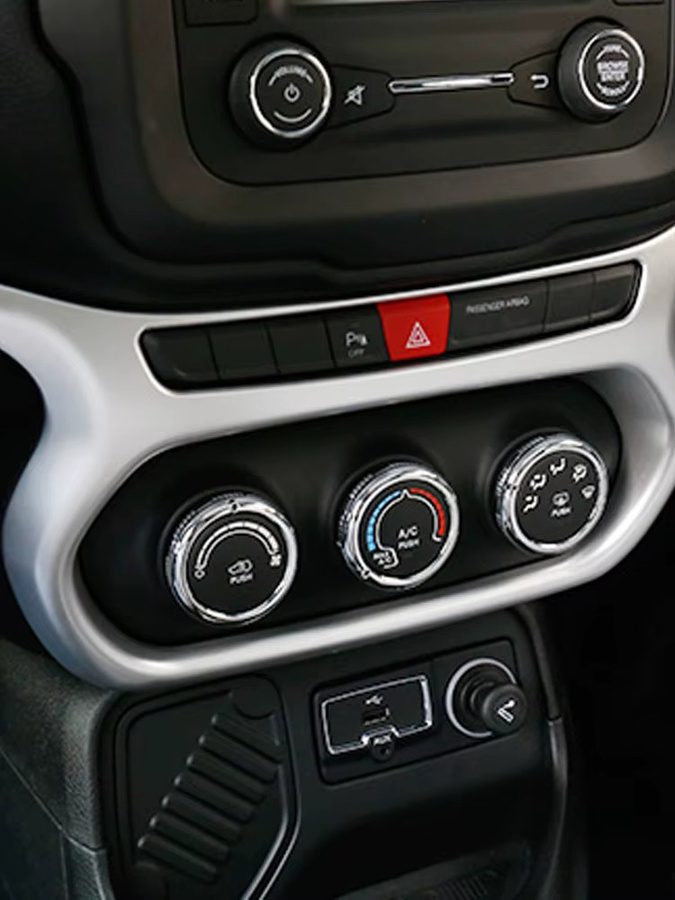 Xodouhi Klimaanlage Schalterblende für Jeep Renegade ab 2016 in Silber - Bild 5