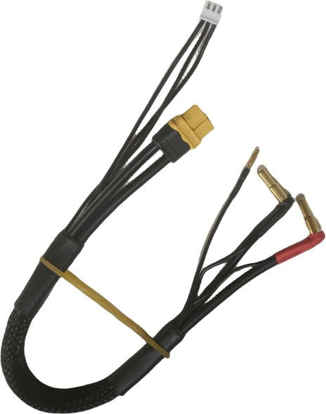 Hengfuntong-Elec Hochstrom 2S RC Auto Hardcase LiPo Akku mit XT60 Gold-Steckern und JST-XH3P in Schwarz - Bild 1