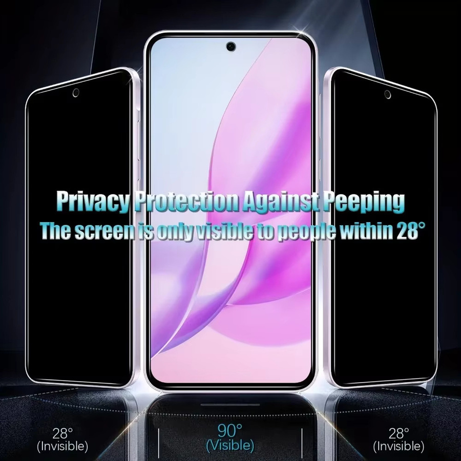 4er-Pack Xiaomi Anti-Spionage Hartglas Displayschutzfolie für Redmi Note 14 5G 13 12 11 Pro 14S 12S 11S 15C 15 14C 13C 12C 10A 9A - Bild 2