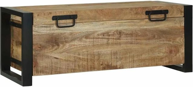 vidaXL Aufbewahrungstruhe aus Massivholz Mango in Braun B/T/H: 80 x 30 x 30 cm - Bild 1