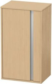 Duravit Ketho Halbhochschrank mit Glastüren in Eiche natur, B/T/H: 50 x 36 x 88 cm - Bild 1