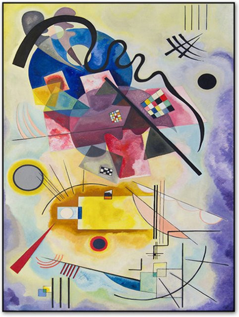 TPFLiving Poster Leinwand Wassily Kandinsky Berühmte Motive ohne Rahmen B: 70 cm, H: 100 cm, Mehrfarbig - Bild 1