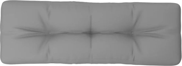 vidaXL Palettenkissen Grau aus Polyester, wasserabweisend und UV-beständig, B/T/H: 120 x 40 x 12 cm - Bild 1