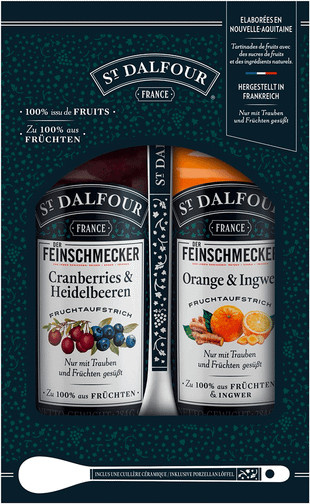 St. Dalfour Konfitüre Feinschmecker Edition 2 x 225 g - Bild 1