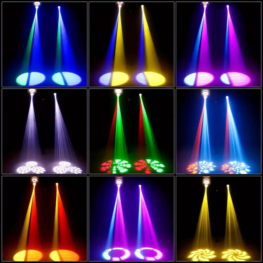 CHEGIT Mini Moving Head GOBO-Licht mit 150W RGB-LED-Ring, DMX512, Tonaktiviert, 540 Grad Pan und 270 Grad Neigung, LED-Musterscheinwerfer in Schwarz - Bild 4