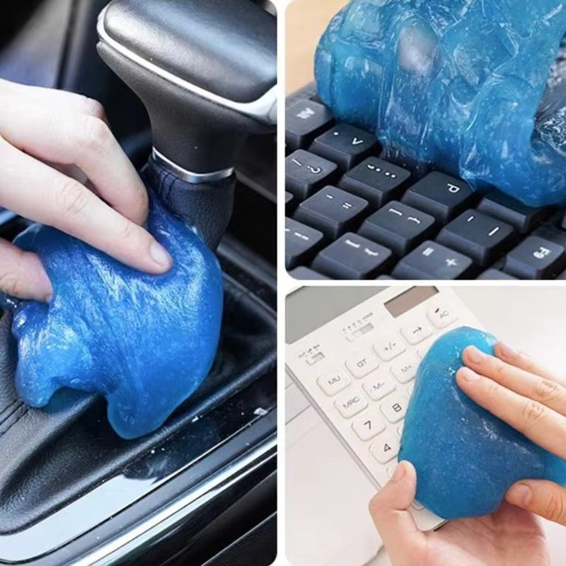 Sommer4 Reinigungsgel in Blau für das Auto, Tastatur und Notebook als universeller Reinigungs-Schleim für den Innenraum - Bild 2